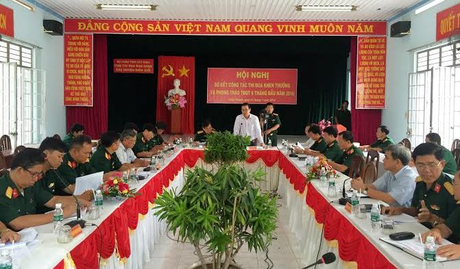 Cụm thi đua 5 huyện biên giới sơ kết phong trào thi đua quyết thắng 6 tháng đầu năm 2016 